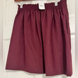 Maroon skirt JCREW FACTORY NWT